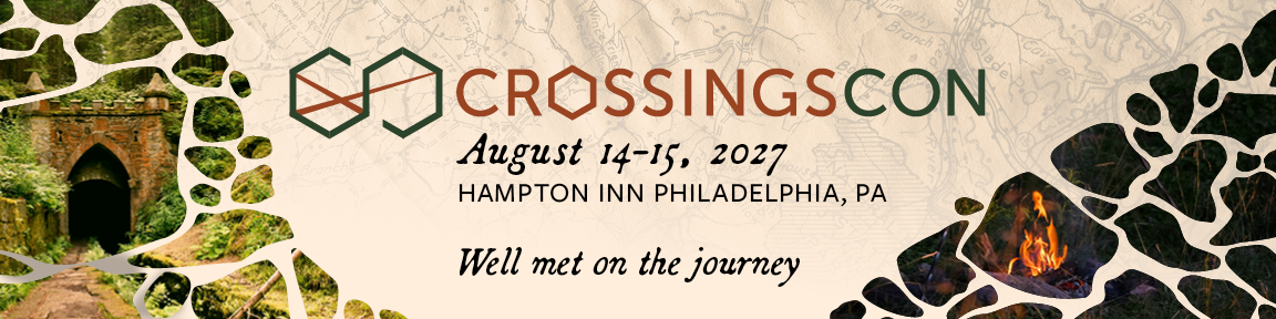 CrossingsCon 2027 is scheduled for August 14-15 at the Hampton Inn in Philadelphia, PA.