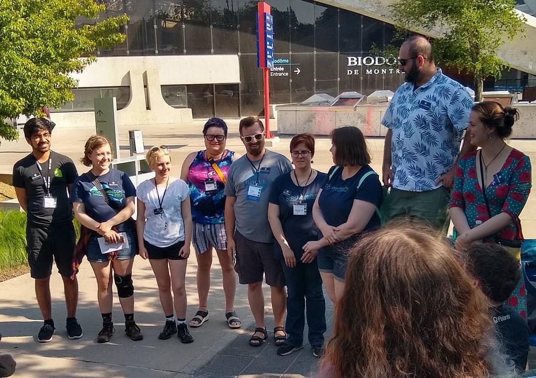 The CrossingsCon 2019 staff at Closing Ceremonies